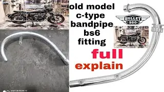 old bullet bend Pipe and silencer UC model fitting | full expain | #bulletmaster
