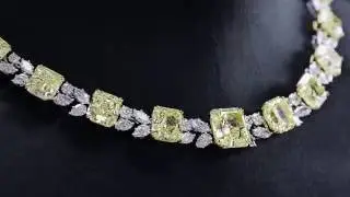Harry Winston Yellow Diamond Necklace