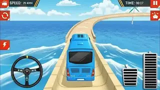 Impossible Offroad Top Uphill Bus Stunt Racing Game - Bus Game - Android Gameplay