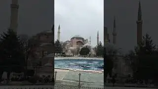 ISTANBUL 🇹🇷| SNOW | Hagia Sofia
