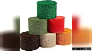 5 Yards/Roll Burlap Ribbon 6cm Colorful Natural Jute Ribbon Jute Fabric Trims Ribbon For Christmas W