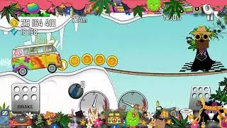 Hill Climb Racing (Hippie Van - Stage 12 arctic cave - Car Game Play - Fun Kids Game)