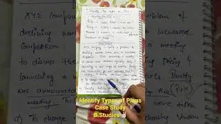 Identify Types of Plans with Case Study | Business Studies - Part 2