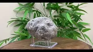 4.2 X 4.2 inches Sky Blue Celestite Crystal Geode on Stand 2.3 Lb