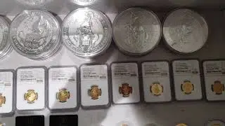 Gold and silver bullion full stack Queens Beasts/Geiger 5kg bar/Britannias