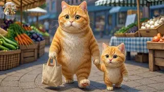 Mama cat Banana Harvest Journey | The Warm Story of Mother and Cat😿❤️