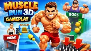 Muscle💪Run 3D Gameplay.#Shorts #GamingShorts #Viral #Trending #Gameplay #IndianGamer #YouTubeShorts