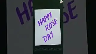 Rose day card ideas / Easy Rose day cards / Handmade card idea/Valentine's week card #shorts #short