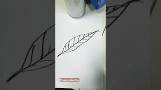 How to draw Mango leaf drawing