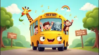 Wheels on the Bus | @Giggle.GalaxyX Nursery Rhymes & Kids Songs