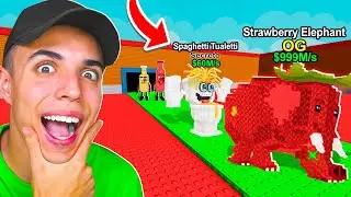 Rob&eacute; el NUEVO BRAINROT (OG) ELEFANTE DE FRESA en Steal a Brainrot! 😱🍓