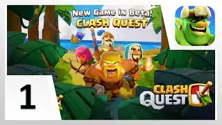 CLASH QUEST Gameplay Walkthrough Part 1 - Tutorial (iOS, Android)