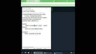 Linux Tricks | Creating Multiple Directories at a Time in Linux Tamil #shorts