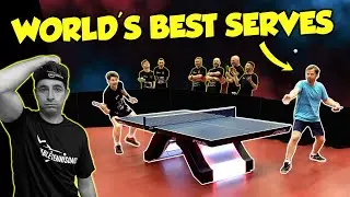 World&rsquo;s BEST Table Tennis Server vs TTD Team!