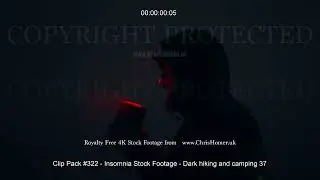 Insomnia Stock Footage - Dark hiking and camping - 37 Clips (Pack 322)