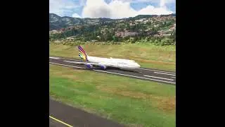 Madeira Runway Action! Trans Brazil Airlines 747 TAkeoff