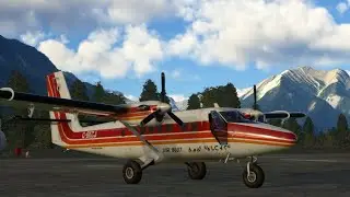 de Havilland Canada DHC-6 Twin Otter .. VFR Test Flight from Jasper Airstrip CYJA to Jasper City ..