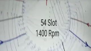 54 Slot / 1400 Rpm / single layer winding