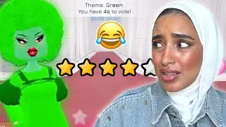 قيمت ملابس البنات مسابقه اجمل لبس أخضر 💚🥦(ضحححككك 😂)!!! | Roblox dress to impress
