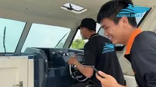 Chạy thử Canoe Yamaha FR23 lắp máy Yamaha150hp.