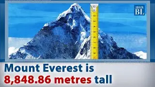 Mount Everest is 8,848.86 metres tall