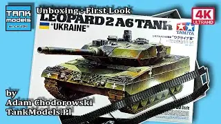 Unboxing 217 - #LEOPARD 2A6 Ukraine - #TAMIYA 25207