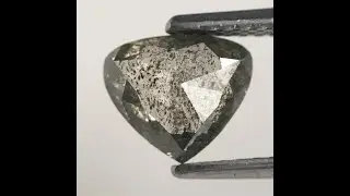 0.96 Ct Gray color pear shape natural loose diamond, 6.51 MM x 7.48 MM x 2.47 MM SJ71/41