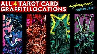 Where To Find ALL TAROT CARD GRAFFITI LOCATIONS IN DOGTOWN | Cyberpunk 2077 Phantom Liberty