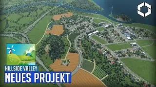 Neue detaillierte Stadt auf sch&ouml;ner Map mit 20% Baugebiet in Cities Skylines 2! | Hillside Valley 01