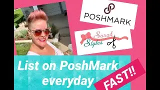 How to List on PoshMark everyday FAST, resell your thrift finds. Tips to stay active and Sell TONS!