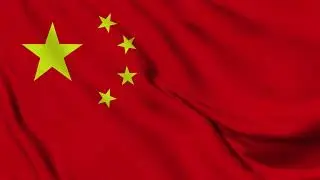 China flag waving flag animation|Stock footage|free background/flying flag stock Footage| HD
