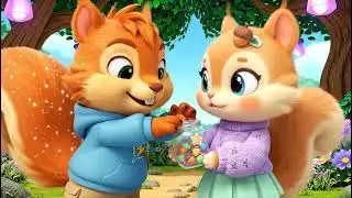 Rainy Day Rescue ☔🌳 | Staying Calm, Cozy Plans & Helping Others | Little Squirrel Family