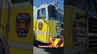 Community Day! @eaglefirecompany #medical #community #pop #fire #viralvideo #truck #engine #red