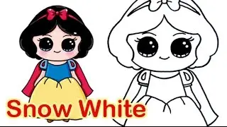 How to Draw Disney Princess Snow White Cute and Easy