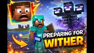 Preparing for the WITHER in Minecraft 😱 | Full Diamond Armor & Ultimate Survival Plan| Part 1
