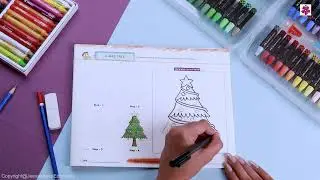 Xmas Tree | Step by Step Drawing Book 5 | Periwinkle