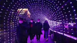 [Korean walk] South Korea Daegu City night walking Christmas Light  Festival Suseong  2021