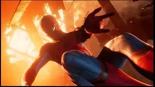 Spider Man PS4  - Stark (Homecoming) Suit - Saving Aunt May Scene
