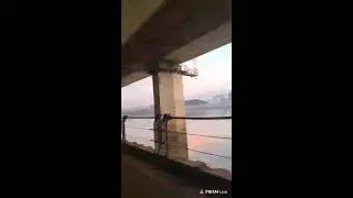 Pirate Broadcast - rising sun in the Han river.