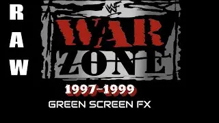 WWF RAW : WAR ZONE NAMEPLATE GREEN SCREEN FX 1997-1999