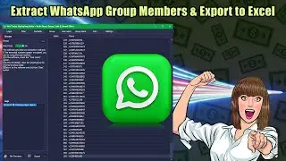 Extract WhatsApp Group Members & Export to Excel #whatsappgroups