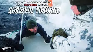 Finns Jaeger Brigade Train NATO Allies in Winter Survival Skills!