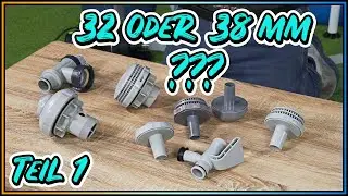 Pool Anschlüsse erklärt (1): - Intex Anschluss Set ø 32 mm + ø 38 mm + Bestway + Intex Adapter A