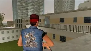 GTA Vice City - Mission 10 ( escaped  to the roof) - grand theft auto vice city Mission