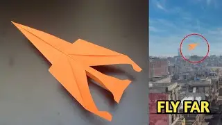 How to Make a Paper Airplane Easy That Flies Far | Best Design Easy Flies Far
