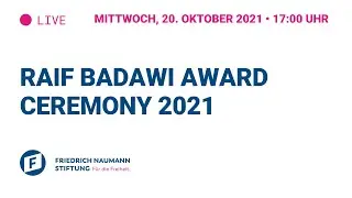 Raif Badawi Award Ceremony 2021