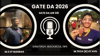 GATE DA 2026 || AIR 381 GATE DA || Complete Strategy, Resources & Tips || Interview || Telugu