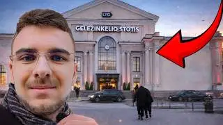 WNĘTRZE, KT&Oacute;RE ZACHWYCA! *Dworzec KOLEJOWY w Wilnie!*