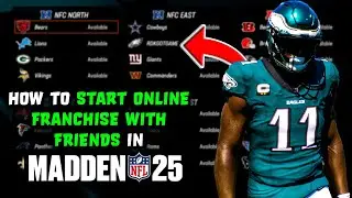 Madden 25 - How To Start Online Franchise With Friends