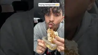 Trying honeycomb🍯😳 #honeycomb #honey #fyp #foryou